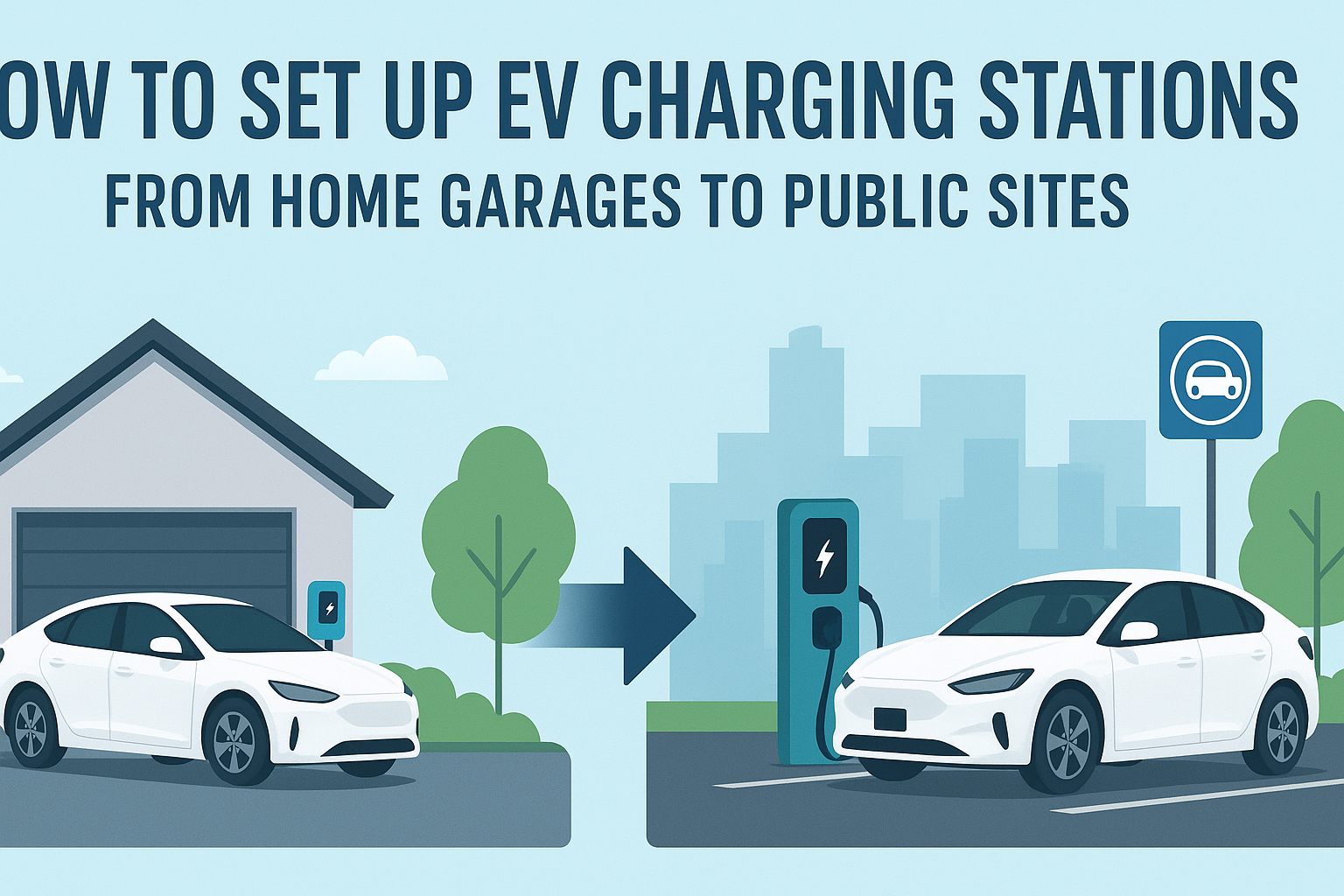 How to Set Up EV Charging Stations: From Home Garages to Public Sites